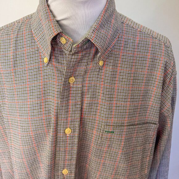 Vintage Tommy Hilfiger Cotton Houndstooth Button Up Shirt - Picture 3 of 9